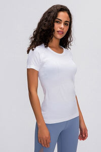 Millennia Round Neck Short Sleeve Active T-Shirt Trandify deal