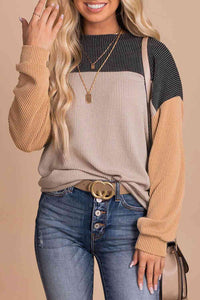 Color Block Dropped Shoulder T-Shirt Trandify deal