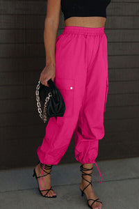 Drawstring Elastic Waist Pants with Pockets Trandify deal