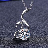 2 Carat Moissanite 925 Sterling Silver Necklace Trandify deal