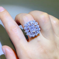 3 Carat Moissanite 925 Sterling Silver Ring Trandify deal