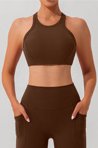 Round Neck Racerback Active Tank Trandify deal