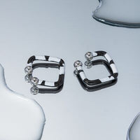 Stainless Steel Oil Drip Cuff Earrings Trandify deal