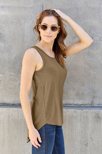 Basic Bae Full Size Round Neck Tank Trandify Deal