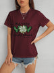Lucky Clover Round Neck Short Sleeve T-Shirt Trandify deal