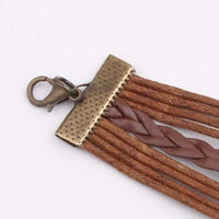 Alloy PU Leather Rope Bracelet Trandify deal