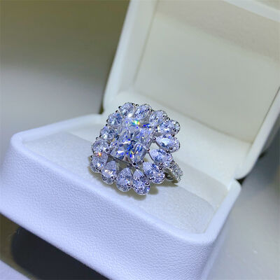 3 Carat Moissanite 925 Sterling Silver Ring Trandify deal