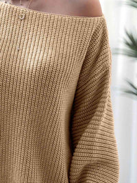 Rib-Knit Mini Sweater Dress Trandify deal
