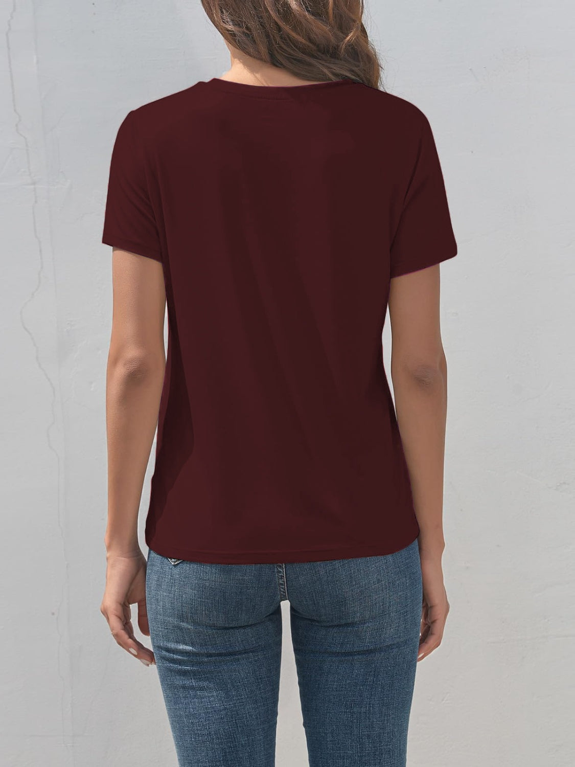 Heart Round Neck Short Sleeve T-Shirt Trandify deal