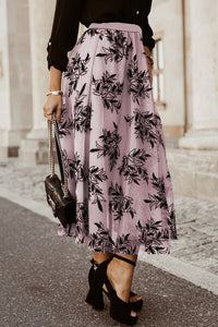 Embroidered High Waist Maxi Skirt Trandify deal