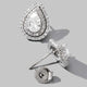 925 Sterling Silver Zircon Teardrop Shape Stud Earrings Trandify deal
