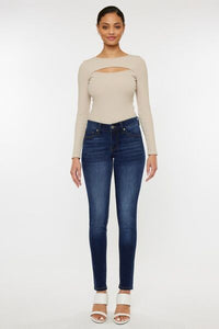 Kancan Mid Rise Gradient Skinny Jeans Trandify deal