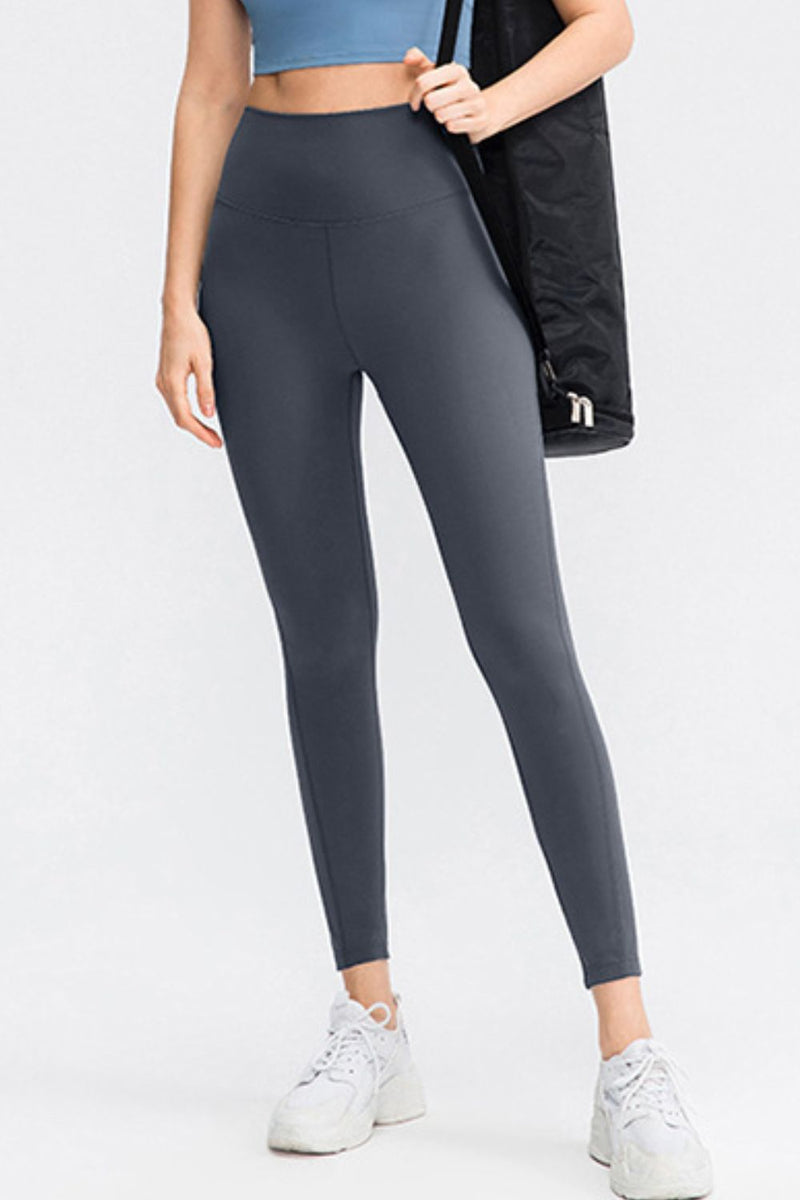 Slim Fit Wide Waistband Long Sports Pants Trandify deal
