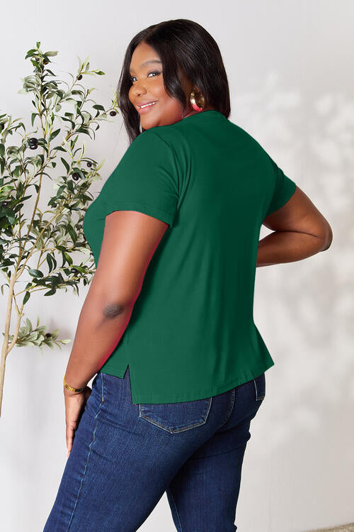 Basic Bae Full Size Round Neck Short Sleeve T-Shirt Trandify deal