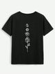 Rose Round Neck Short Sleeve T-Shirt Trandify deal