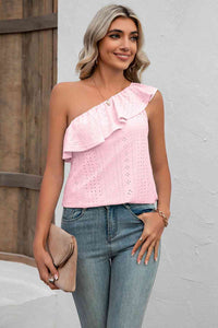 Eyelet One-Shoulder Tank Trandify deal