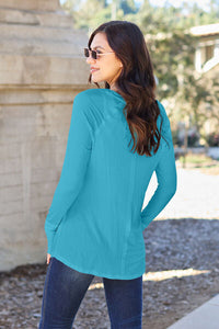 Basic Bae Full Size Round Neck Long Sleeve T-Shirt Trandify deal