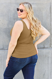 Basic Bae Full Size Square Neck Wide Strap Tank Trandify deal