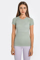 Millennia Round Neck Short Sleeve Active T-Shirt Trandify deal