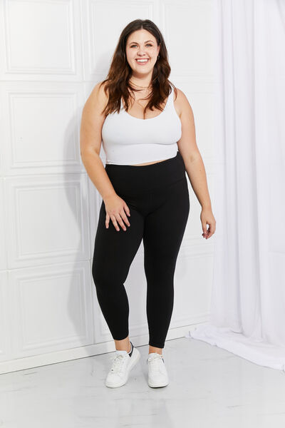 Leggings Depot Full Size Strengthen and Lengthen Reflective Dot Active Leggings Trandify deal