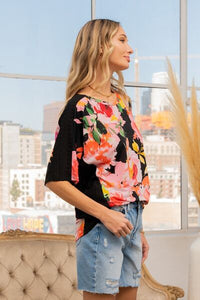 Sew In Love Full Size Floral Round Neck Short Sleeve T-Shirt Trandify deal