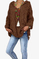 Cable-Knit Hooded Sweater Trandify deal