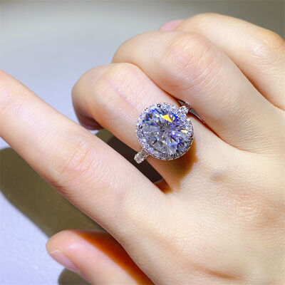 5 Carat Moissanite 925 Sterling Silver Ring Trandify deal