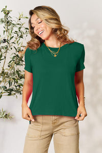 Basic Bae Full Size Round Neck Short Sleeve T-Shirt Trandify deal