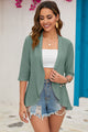Eyelet Open Front Cardigan Trandify deal