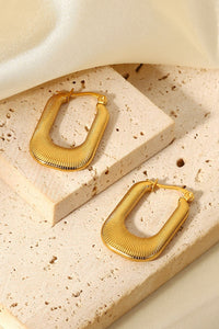 Good Luck Charm Screw-Thread U-Shaped Earrings Trandify deal