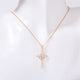 Stainless Steel Inlaid Zircon Cross Necklace Trandify deal