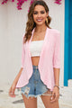 Eyelet Open Front Cardigan Trandify deal