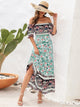 Floral Flounce Sleeve Midi Dress Trandify deal