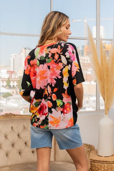 Sew In Love Full Size Floral Round Neck Short Sleeve T-Shirt Trandify deal