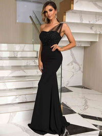 Rhinestone One-Shoulder Formal Dress Trandify deal