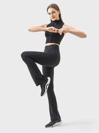 Millennia Zipper Detail High Waist Active Pants Trandify deal