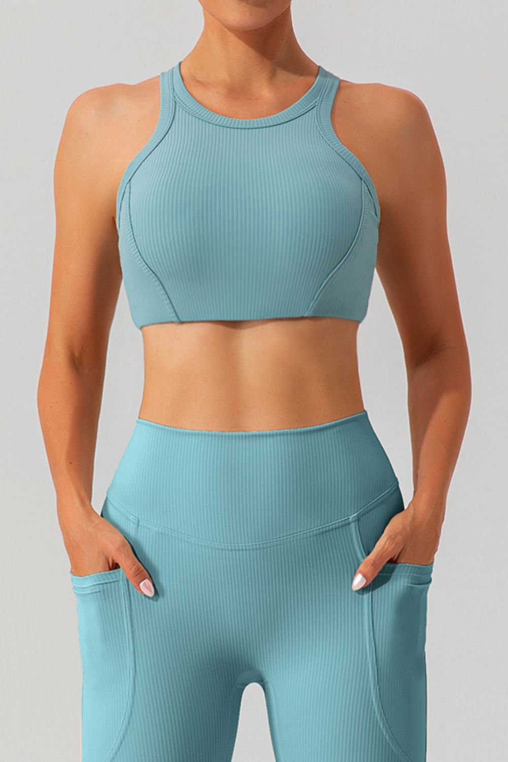Round Neck Racerback Active Tank Trandify deal