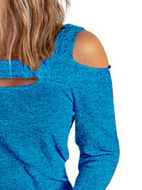 Full Size Cutout Cold Shoulder Blouse Trandify deal