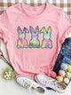 Rabbit Round Neck Short Sleeve T-Shirt Trandify deal