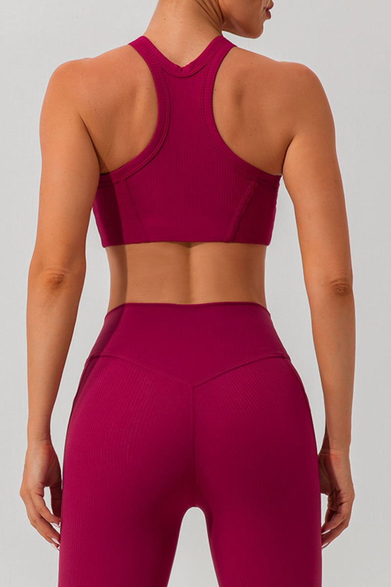 Round Neck Racerback Active Tank Trandify deal