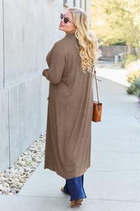 Basic Bae Full Size Open Front Long Sleeve Cover Up Trandify deal