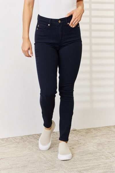 Judy Blue Full Size Garment Dyed Tummy Control Skinny Jeans Trandify deal