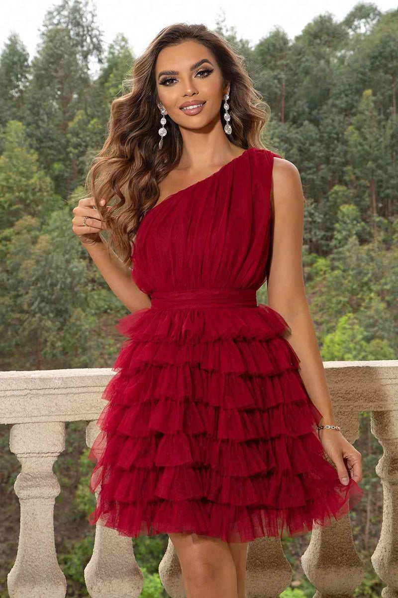 One-Shoulder Sleeveless Dress Trandify deal