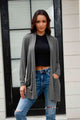 Basic Bae Full Size Open Front Long Sleeve Cardigan with Pockets Trandify deal
