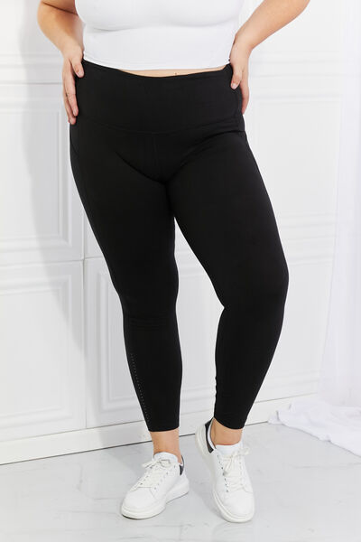 Leggings Depot Full Size Strengthen and Lengthen Reflective Dot Active Leggings Trandify deal