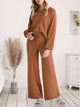 Long Sleeve Lounge Top and Drawstring Pants Set Trandify deal