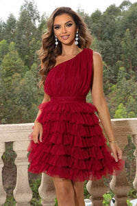 One-Shoulder Sleeveless Dress Trandify deal