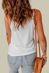 Full Size Lace Trim V-Neck Cami Top Trandify deal