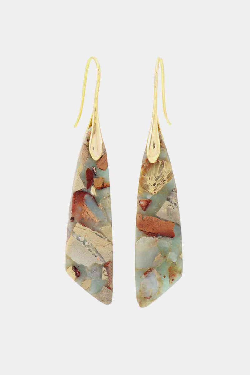 Handmade Natural Stone Dangle Earrings Trandify deal