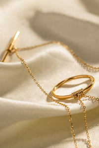Double-Layered Stainless Steel Necklace Trandify deal